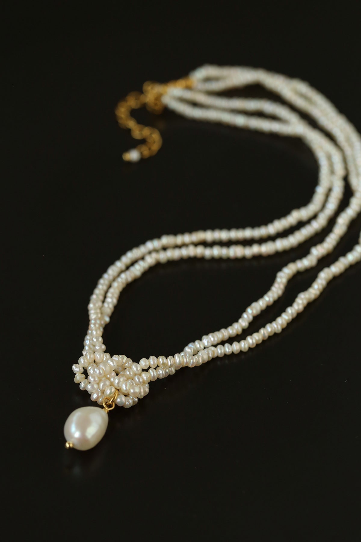 Double Layer Natural Seed Pearl Necklace - floysun