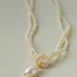 Double Layer Natural Seed Pearl Necklace - floysun