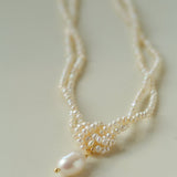 Double Layer Natural Seed Pearl Necklace - floysun