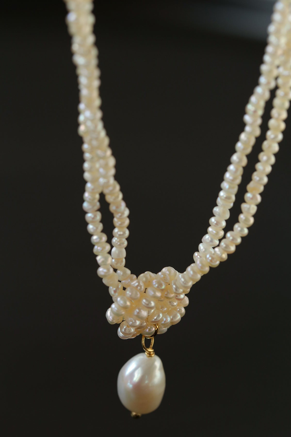 Double Layer Natural Seed Pearl Necklace - floysun
