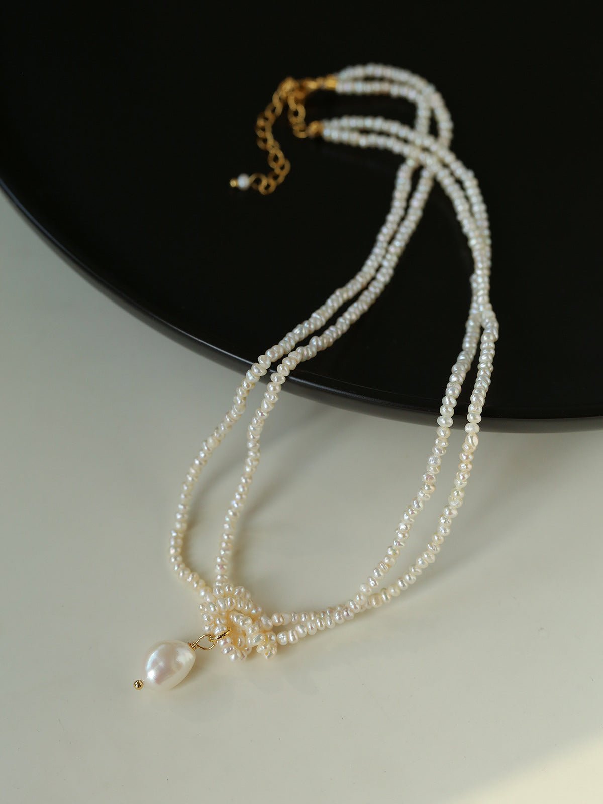 Double Layer Natural Seed Pearl Necklace - floysun
