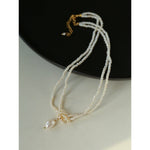 Double Layer Natural Seed Pearl Necklace - floysun