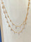 Double Layer White CZ Tassel Choker Necklace - floysun
