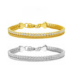 Double - Layer Zircon Chain Bracelet - floysun