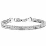 Double - Layer Zircon Chain Bracelet - floysun
