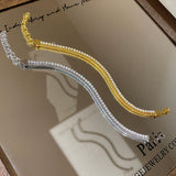 Double - Layer Zircon Chain Bracelet - floysun