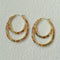 Double Oval Hand-Beaded Natural Gemstone Earrings - floysun