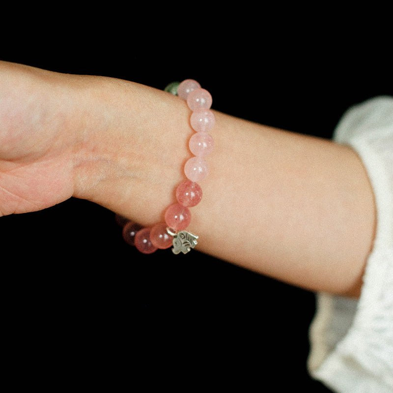 Dream Energy Crystal Bracelet - Elephant Charm - floysun