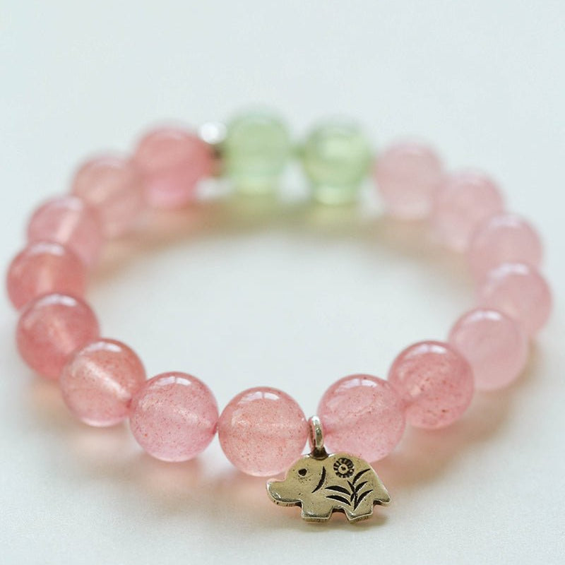 Dream Energy Crystal Bracelet - Elephant Charm - floysun