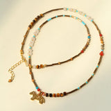 Dream Island Carousel Pony Beaded Necklace - floysun