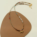 Dream Island Carousel Pony Beaded Necklace - floysun
