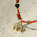 Dream Island Lucky Elephant Beaded Necklace - floysun