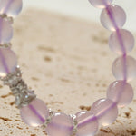 Dreamy Purple Chalcedony With Full Diamond Small Waist Bracelet - floysun