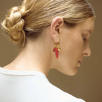 Dual Agate Bottle - Inspired Convertible Earrings - floysun