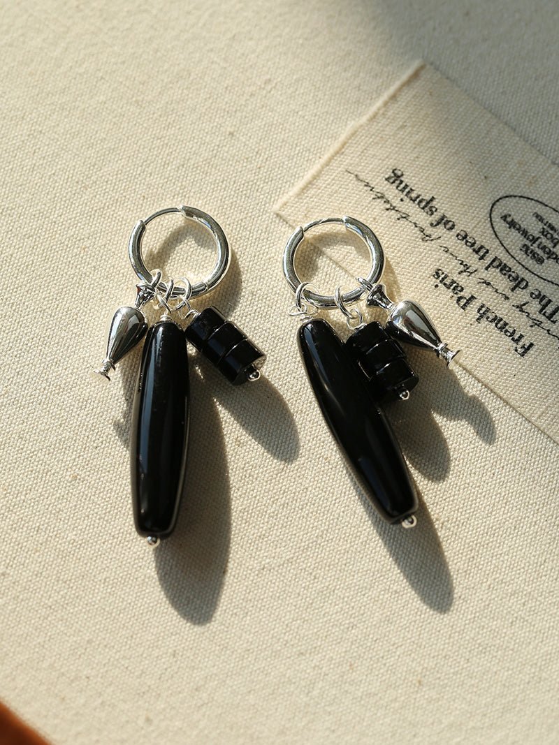 Dual Agate Bottle - Inspired Convertible Earrings - floysun