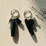 Dual Agate Bottle - Inspired Convertible Earrings - floysun