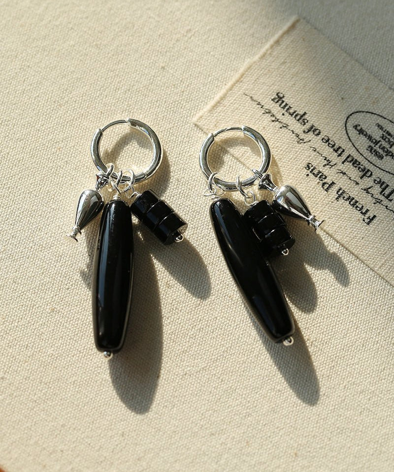 Dual Agate Bottle - Inspired Convertible Earrings - floysun