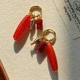 Dual Agate Bottle - Inspired Convertible Earrings - floysun