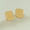 Dual Emotion Square Face Stud Earrings - floysun