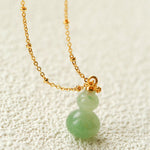 Duling Jade Gourd Pendant Necklace - floysun