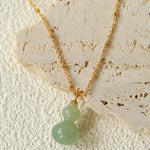 Duling Jade Gourd Pendant Necklace - floysun