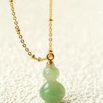 Duling Jade Gourd Pendant Necklace - floysun