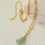 Duling Jade Gourd Pendant Necklace - floysun