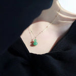 Duling Jade Gourd Pendant Necklace - floysun