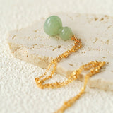 Duling Jade Gourd Pendant Necklace - floysun