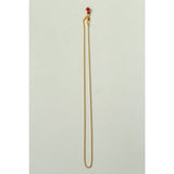 Collier pendentif gourde avec œil de tigre ou agate rouge ajustable