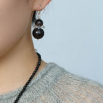 Ebony & Boxwood Gourd Earrings - floysun