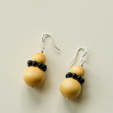 Ebony & Boxwood Gourd Earrings - floysun