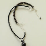 Ebony & Boxwood Gourd Necklace - floysun