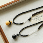Ebony & Boxwood Gourd Necklace - floysun