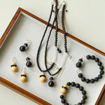 Ebony & Boxwood Gourd Necklace - floysun
