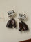 Ebony Horse Head Statement Earrings - floysun