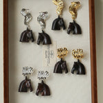 Ebony Horse Head Statement Earrings - floysun