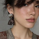 Ebony Horse Head Statement Earrings - floysun