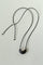 Ebony Wood Clear Crystal Adjustable Leather Cord Long Pendant Necklace - floysun