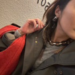 Ebony Wood Elliptic Necklace - floysun