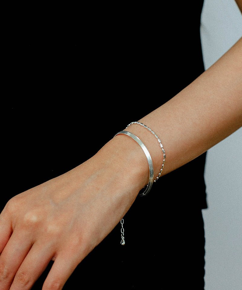 Effortless Layers 925 Silver Double Chain Bracelet - floysun