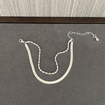 Effortless Layers 925 Silver Double Chain Bracelet - floysun