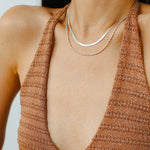 Effortless Layers 925 Silver Double Chain Necklace - floysun