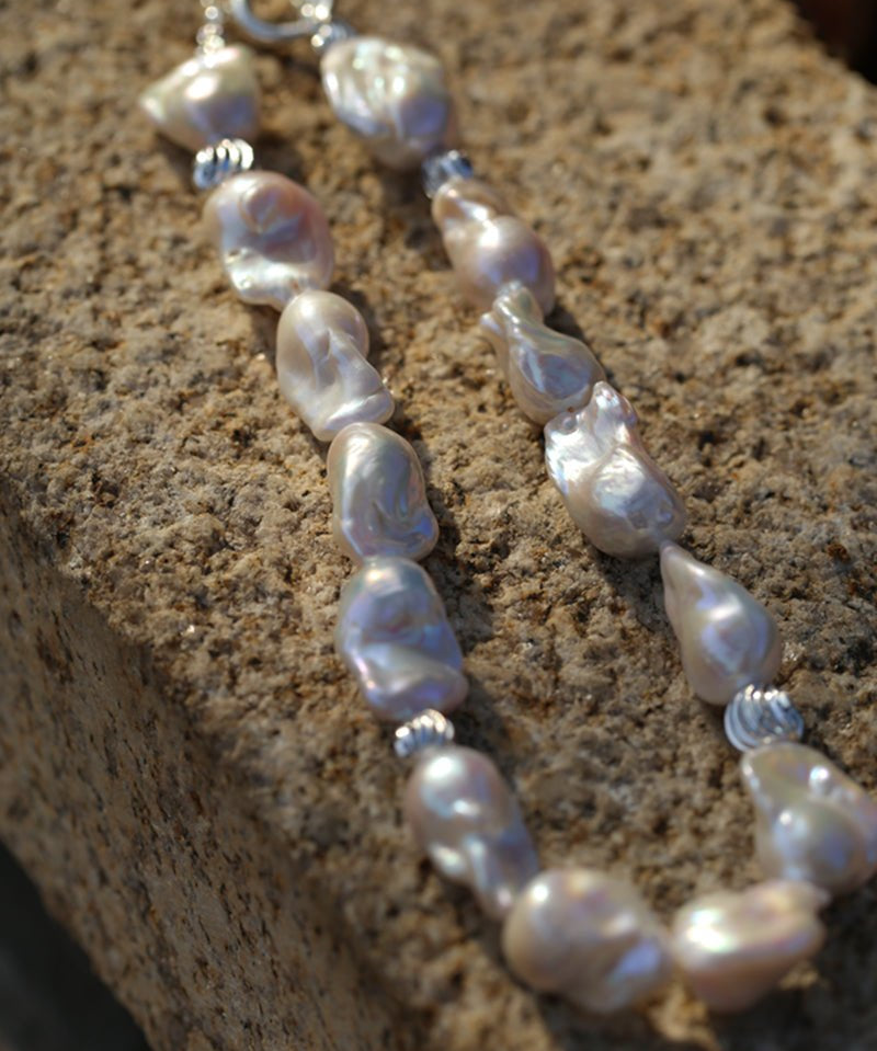Elegant Baroque Pearl Classic Choker Necklace - floysun