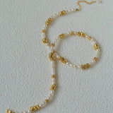 Elegant Minimalist Freshwater Pearl Beaded Choker Necklace - floysun