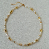 Elegant Minimalist Freshwater Pearl Beaded Choker Necklace - floysun