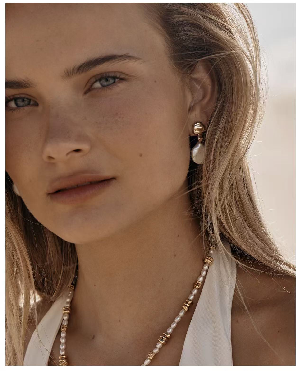 Elegant Minimalist Freshwater Pearl Beaded Choker Necklace - floysun