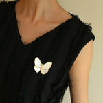 Elegant Mother of Pearl Butterfly Brooch - floysun