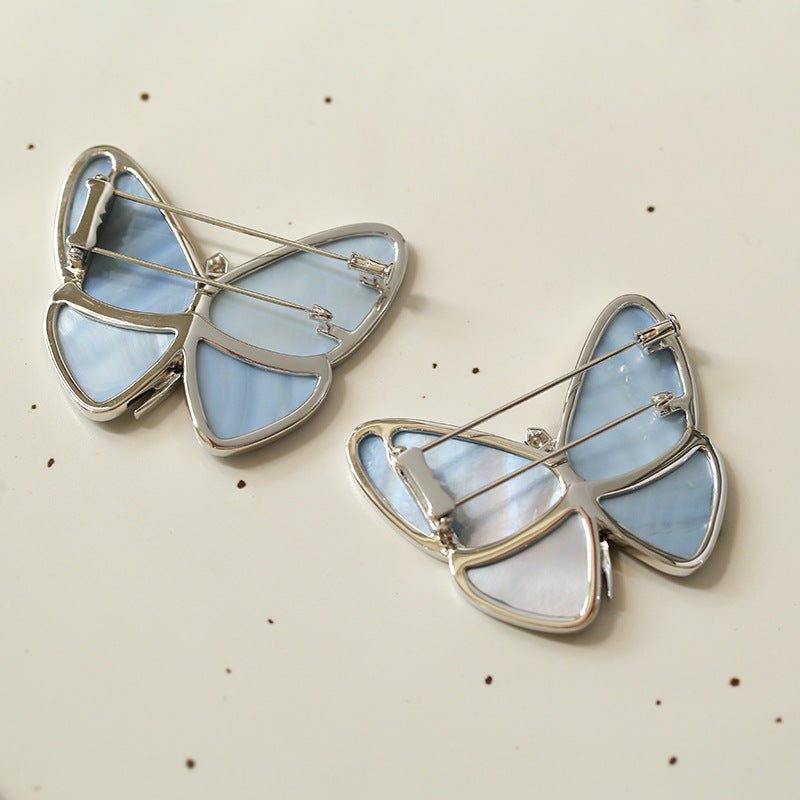 Elegant Mother of Pearl Butterfly Brooch - floysun