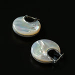 Elegant Mother - of - Pearl Double - Sided Earrings - floysun